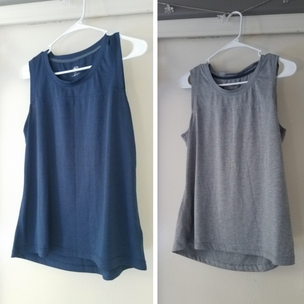 Two Pack Active Muscle Tank Top Set